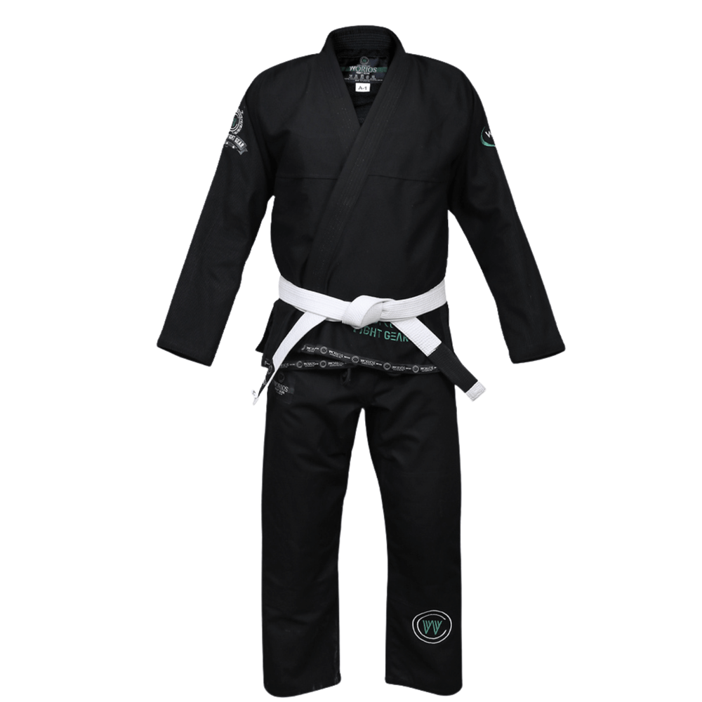 Worios LIghtweight Pro 2.0 BJJ Gi Brazilian Jiu Jitsu Grappling Kimono Black