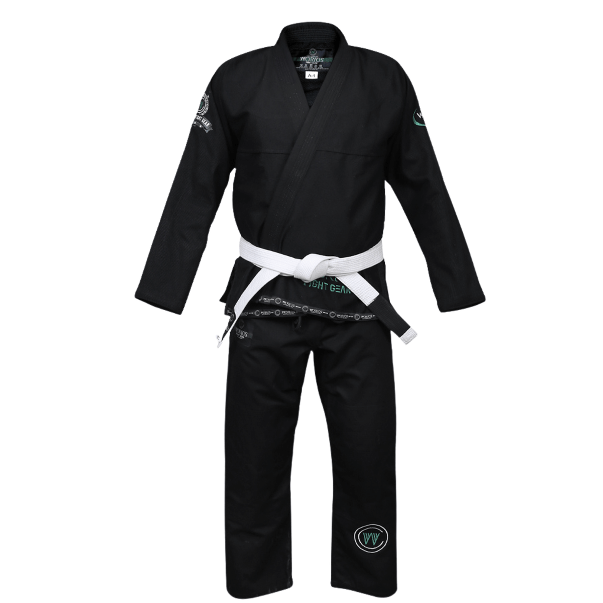 Worios LIghtweight Pro 2.0 BJJ Gi Brazilian Jiu Jitsu Grappling Kimono Black