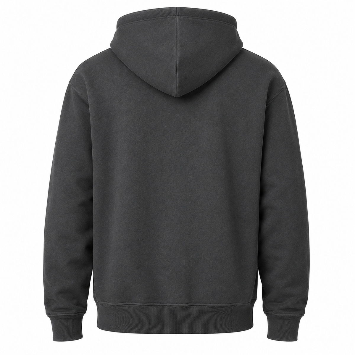 Hoodie — Charcoal Grey — back view