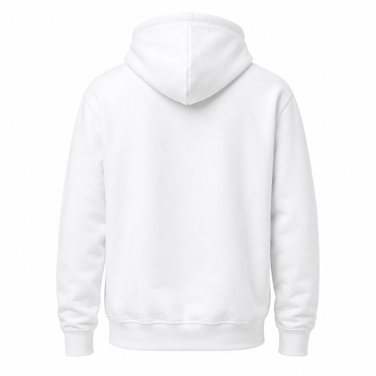 Hoodie — White — back view