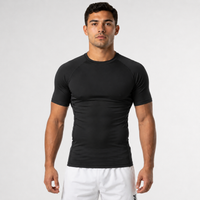 Ranked Rash Guard — Adult — Black
