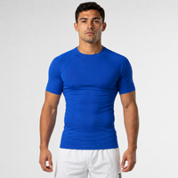 Ranked Rash Guard — Adult — Blue