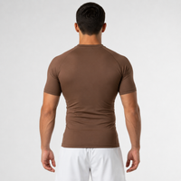 Ranked Rash Guard — Adult — Brown