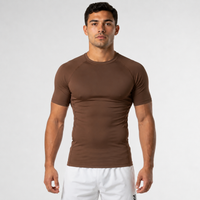 Ranked Rash Guard — Adult — Brown