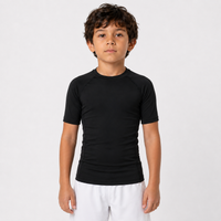 Ranked Rash Guard — Kids — Black