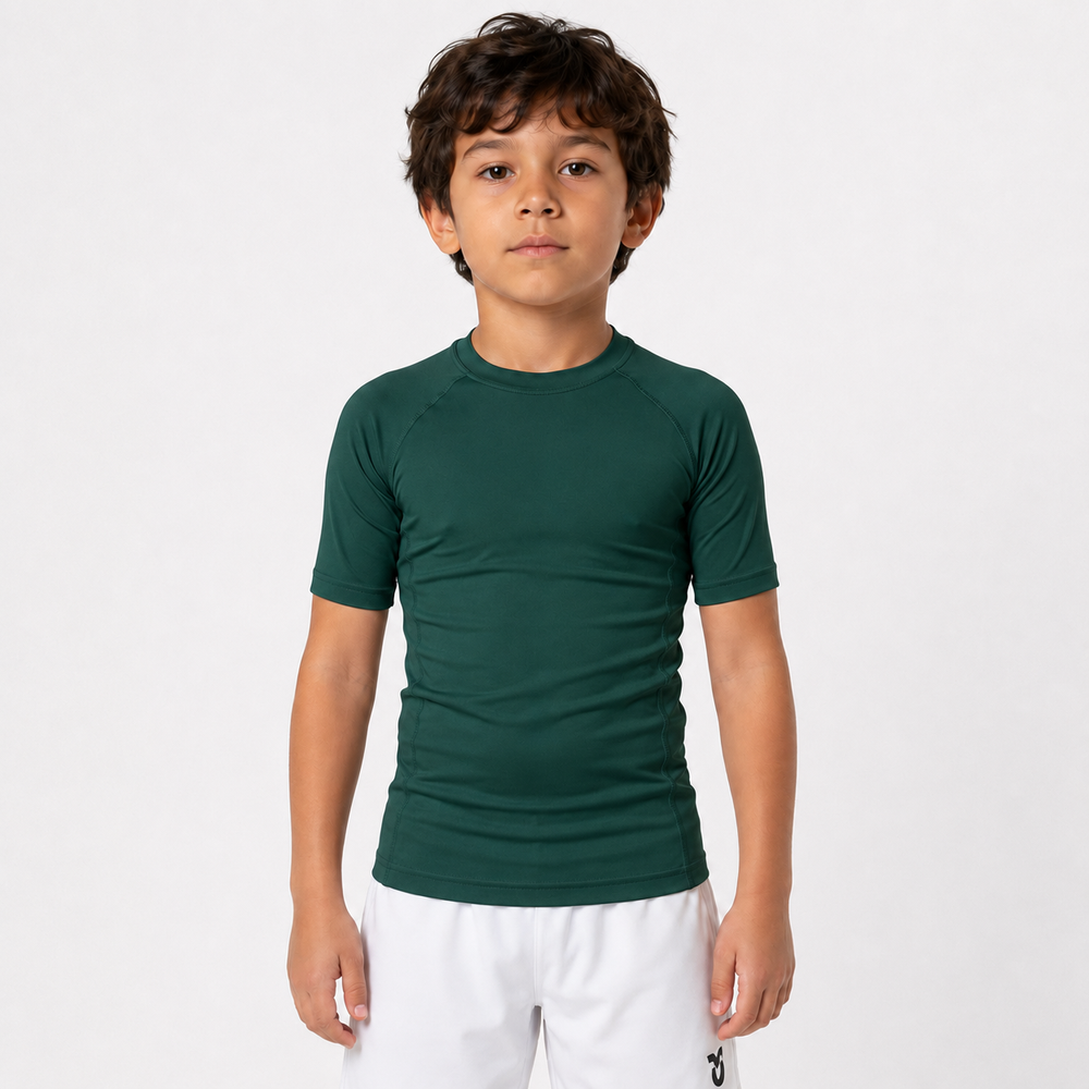 Ranked Rash Guard — Kids — Green