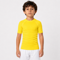 Ranked Rash Guard — Kids — Yellow