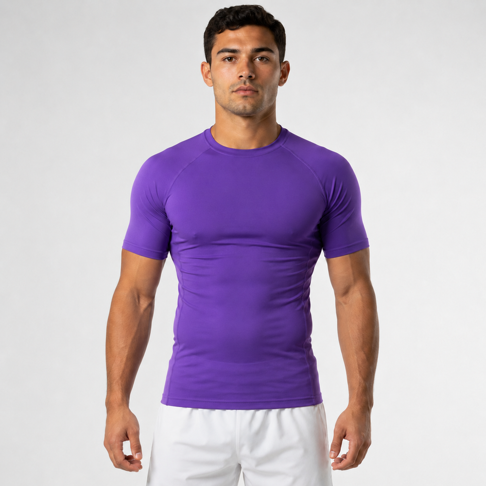 Ranked Rash Guard — Adult — Purple