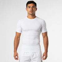 Ranked Rash Guard — Adult — White
