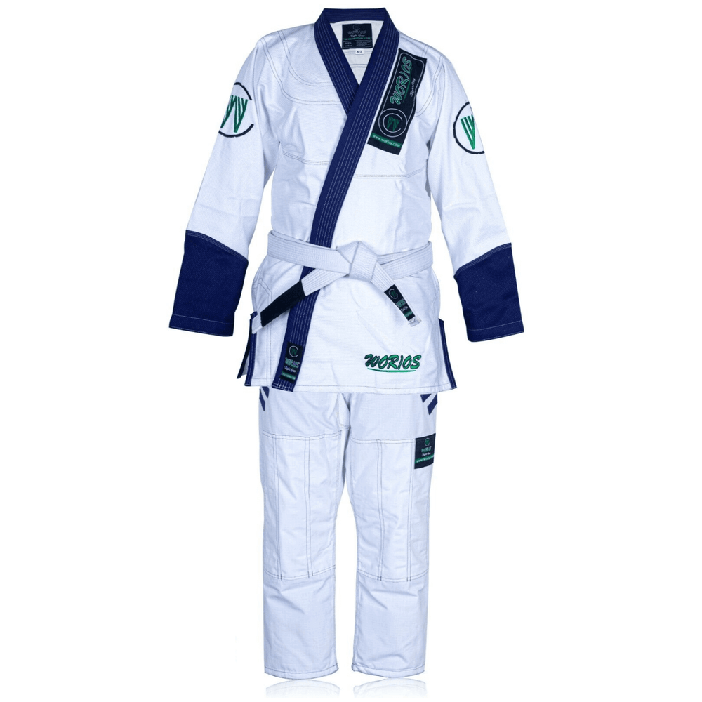 Worios Competition I Limited Edition Brazilian Jiu-Jitsu Gi White/Navy Blue