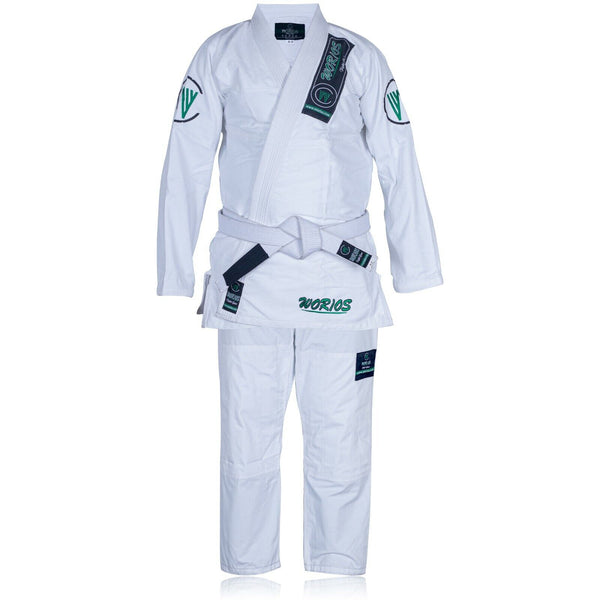 Worios Kids Lightweight Pro Brazilian Jiu Jitsu Grappling Gi White