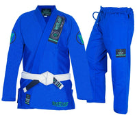 Worios Kids Lightweight Pro Brazilian JiuJItsu Grappling Gi Blue