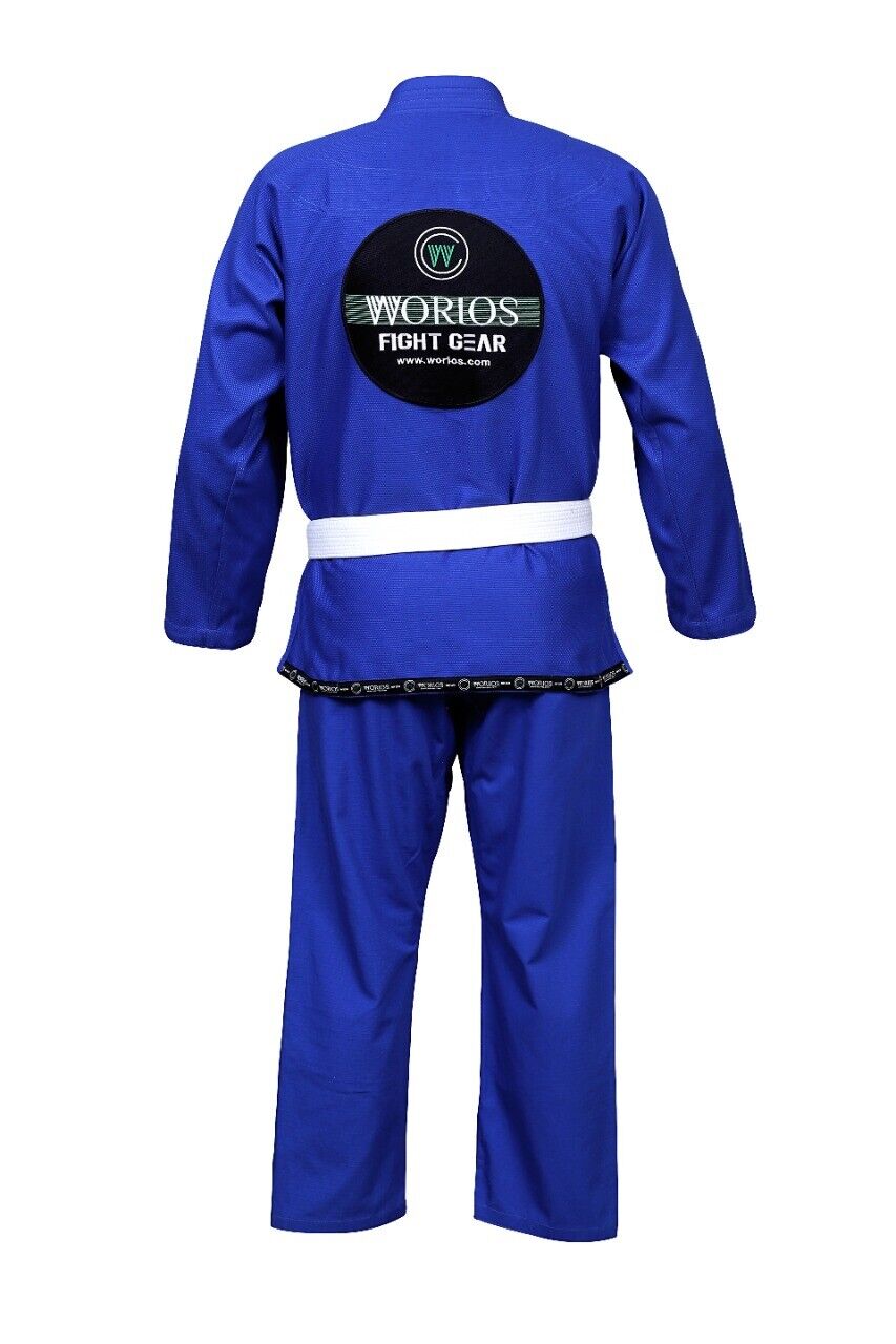 Worios LIghtweight Pro 2.0 BJJ Gi Brazilian Jiu Jitsu MMA Grappling Blue