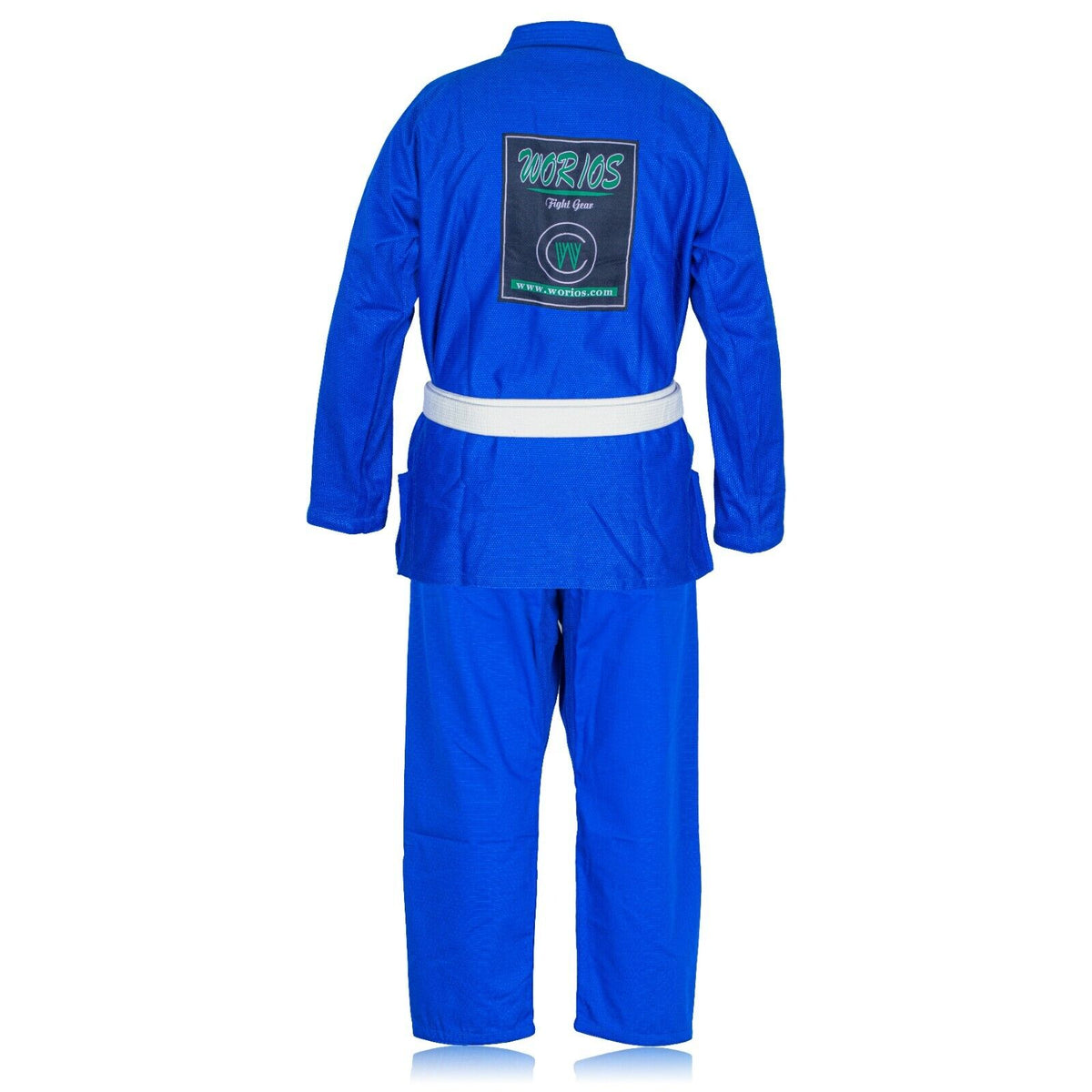 Worios Kids Lightweight Pro Brazilian JiuJItsu Grappling Gi Blue