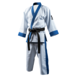 Worios Lightweight Custom BJJ GI White-Blue