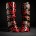 Worios Dynamic Red and Gold Shinguard