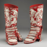 Worios Elegant White and Red Shinguard