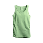 Worios Light Green Men Tank Top