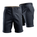 Worios Navy Blue Casual Short