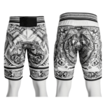Worios Versace Style White MMA Short (CUSTOM ORDER ONLY)